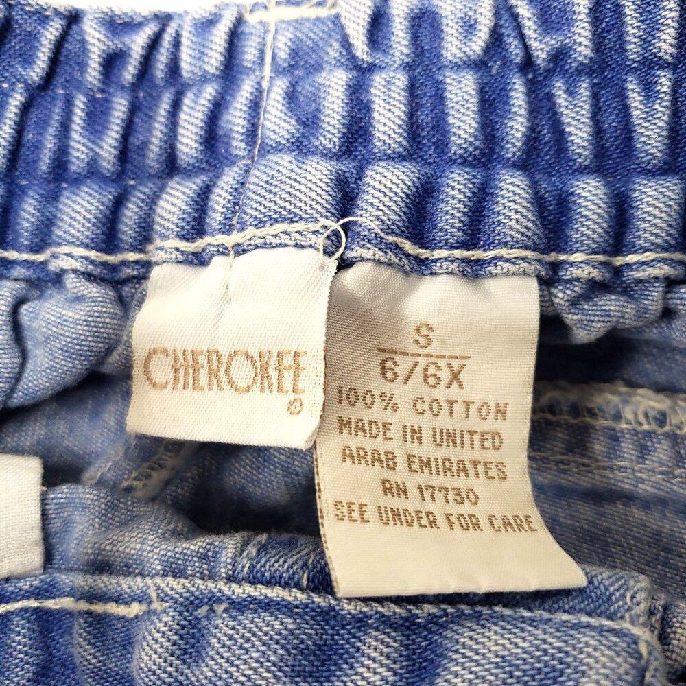 Cherokee Girls Blue Denim Skirt Size 6 - Picture 3 of 6